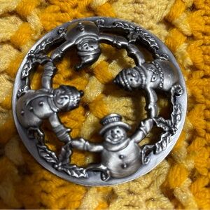 Yankee Candle Jar Topper Snowmen